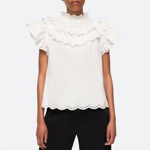 NWT Sea New York Aurelie Eyelet Tank